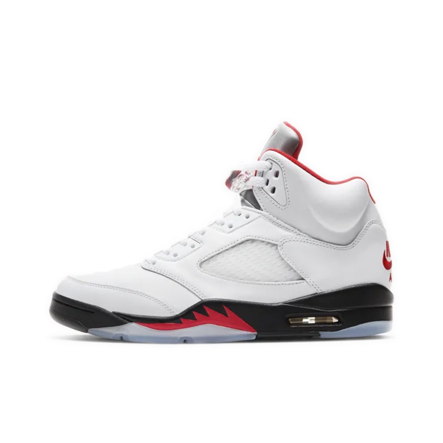 Air jordan 5 retro gs online “ fire red silver tongue”