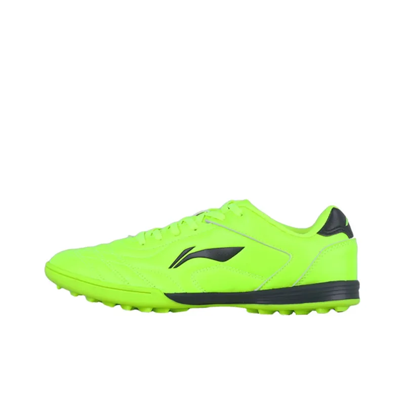 LINING Soccer Shoes Men Low Top Neon Bright Green/New Basic Black-0