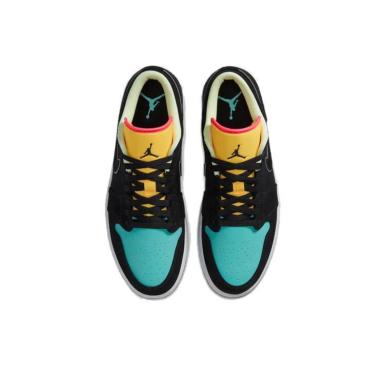 Jordan 1 Low Black Aurora Green Laser Orange-3