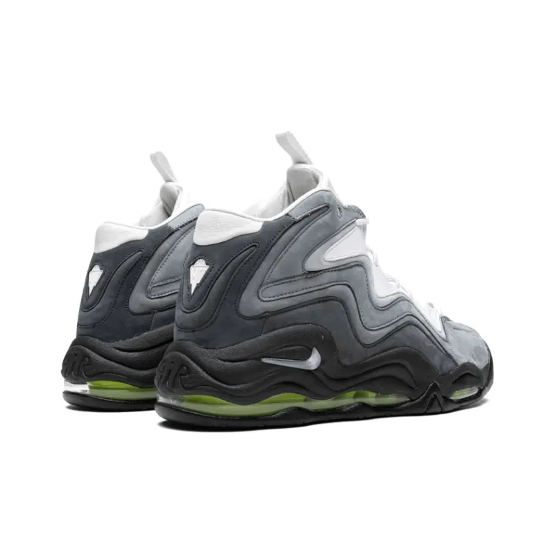 Nike Air Pippen Vintage Basketball Shoes Men High Top White/Gray/Green/Black-2