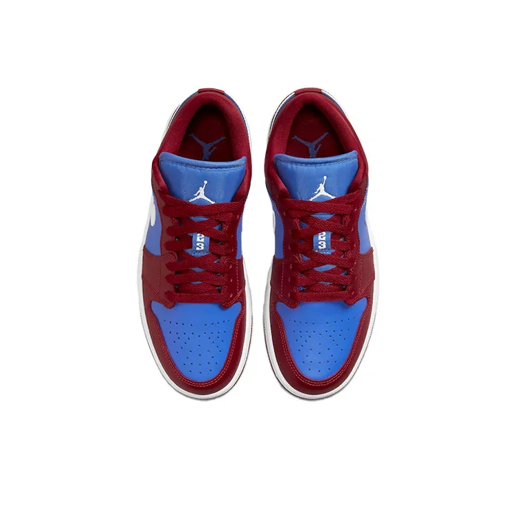 Jordan 1 Low Pomegranate Medium Blue Women's-3