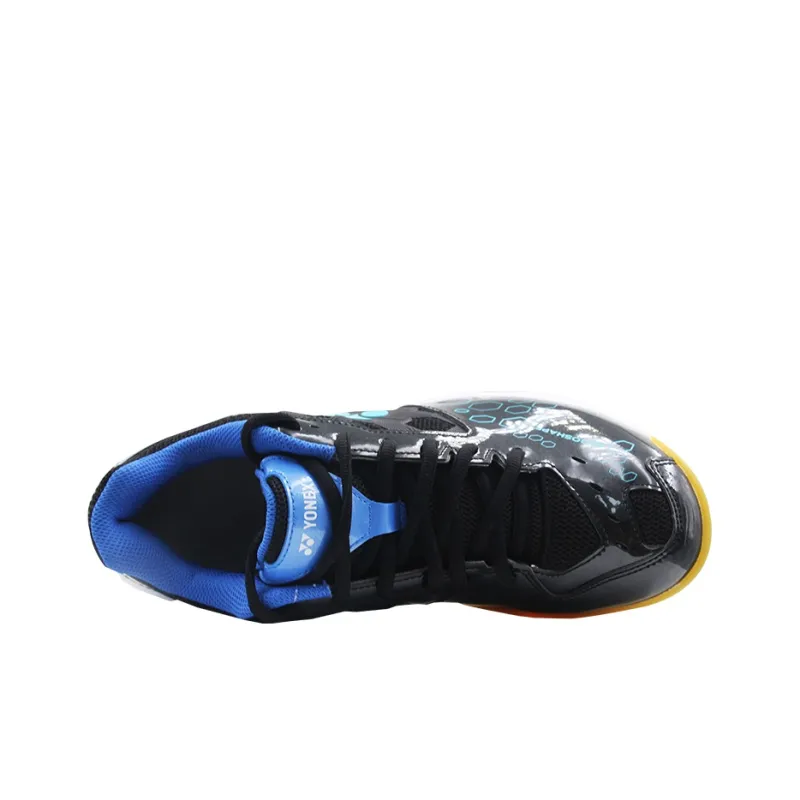 YONEX Power Cushion Anti Slip Wear Resistant Low Top Badminton Shoes Unisex Black Blue-2