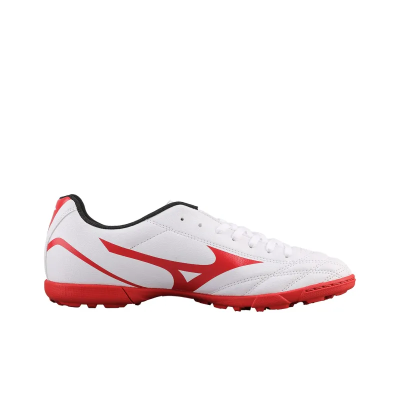 Mizuno TF Rubber Broken Studs Non slip Lightweight Soccer Shoes Men's White Red-1