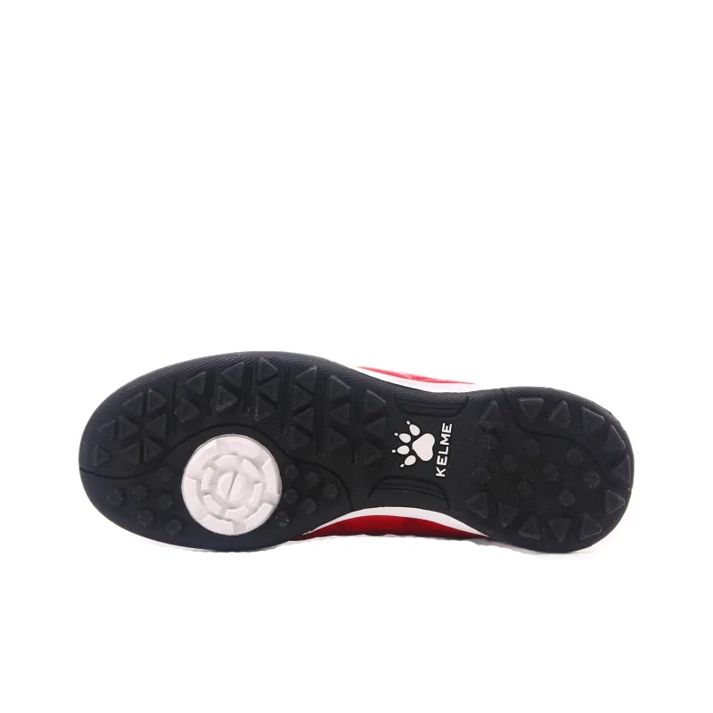 KELME TF Rubber Broken Studs Slip Resistant, Abrasion Resistant, Breathable Soccer Shoes Unisex Red-3
