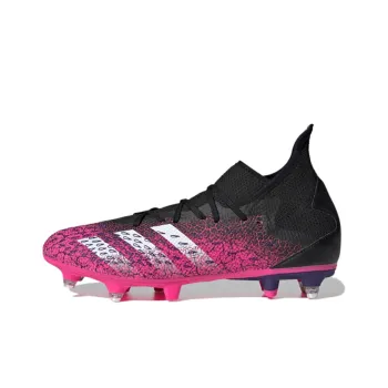 Adidas PredatorFreak .3 Soft Ground Boots Wear-Resistant Soccer Shoes Men's Rose Red