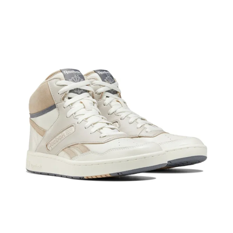 Reebok BB 4600 Slip-Resistant Cushioning Wear-Resistant High-Top Vintage Basketball Shoes Unisex Milk Tea Brown-2
