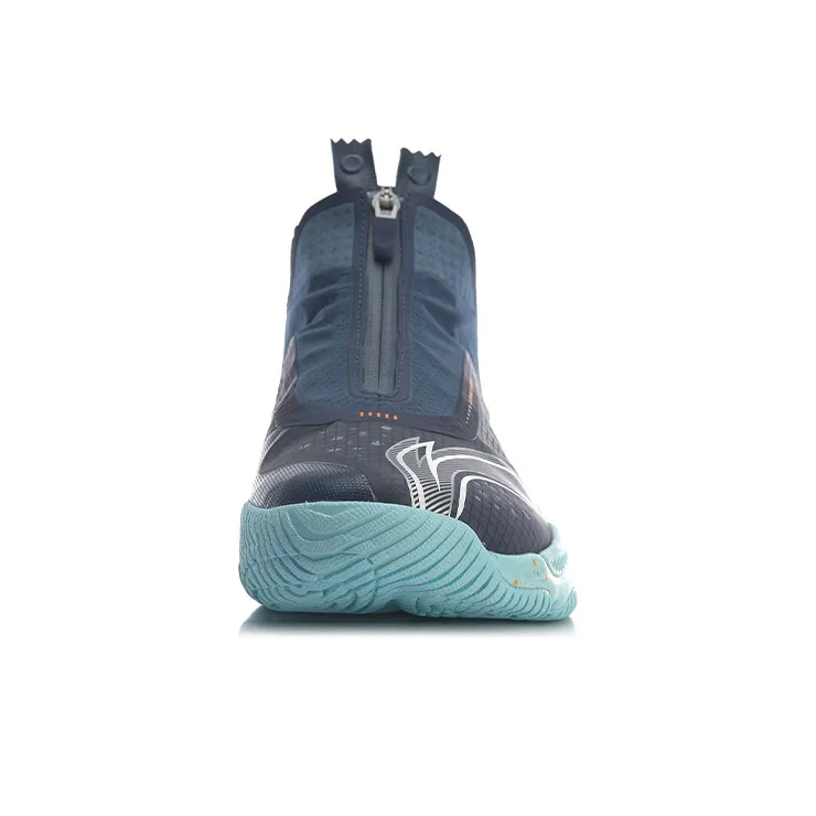 LiNing 5.0 Cushioning, Slip Resistant, Abrasion Resistant, Coverage, Support Mid Top Training Shoes Unisex Blue-3
