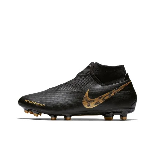 Nike Phantom Vision Soccer Shoes Men Mid-Top Black/Gold