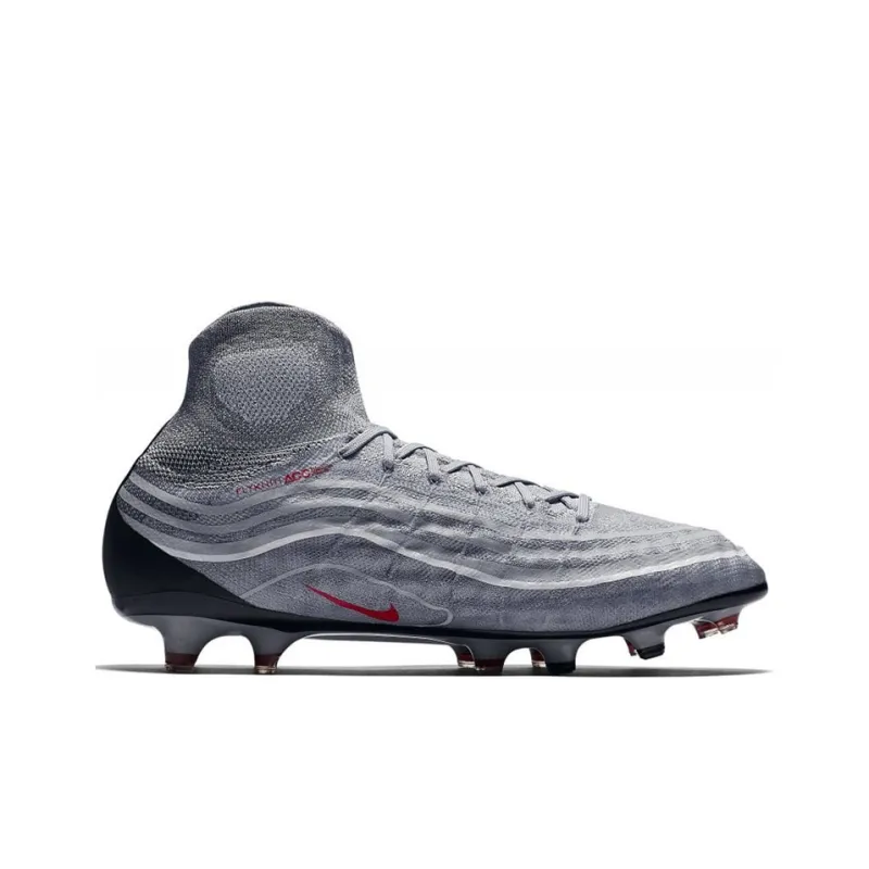 Nike Magista Obra 2 Soccer Shoes Men Mid Top Gray/Black-1
