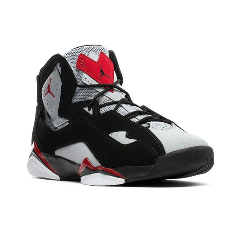 Jordan True Flight Black Varsity Red Wolf Grey-2