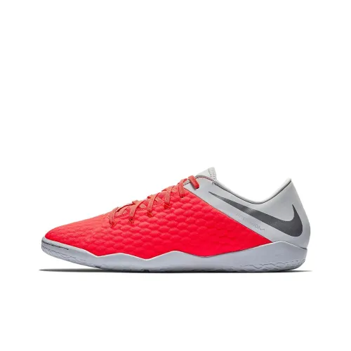 Nike Hypervenom Soccer Shoes Men Low-Top Gray/Red