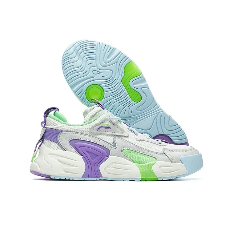 FILA Swarm Low Swirl Sneakers Purple/white/grey Women's-3