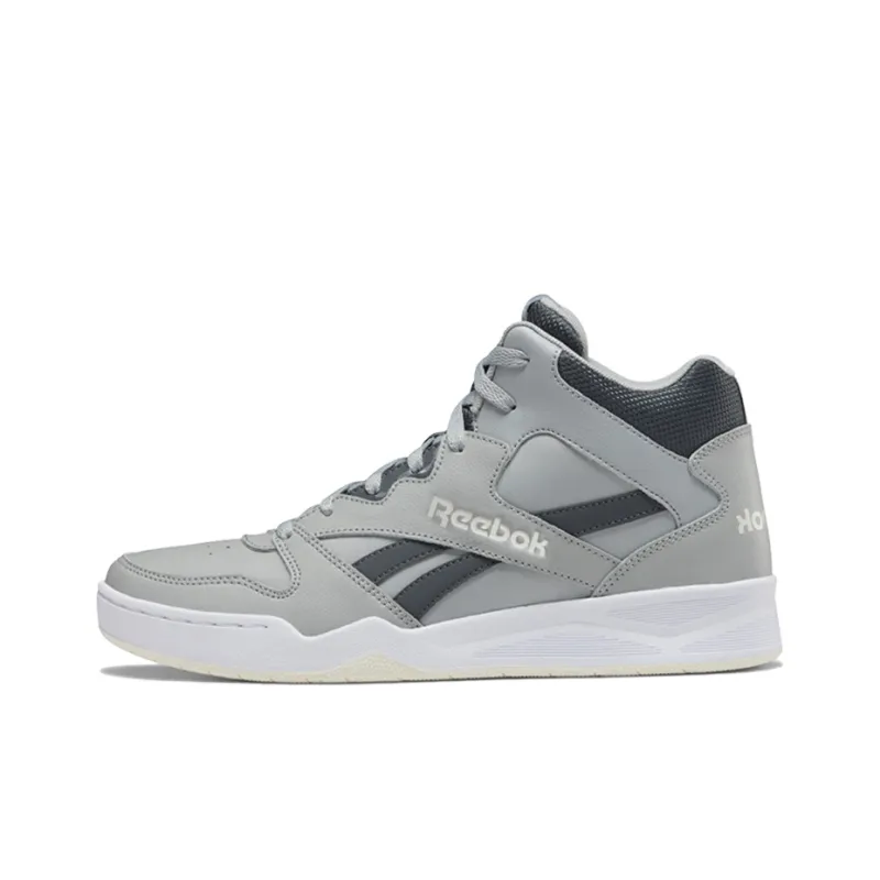 Reebok Royal BB4500 2 Wear-Resistant Mid-Top Vintage Basketball Shoes Men's Cool Gray Black-0