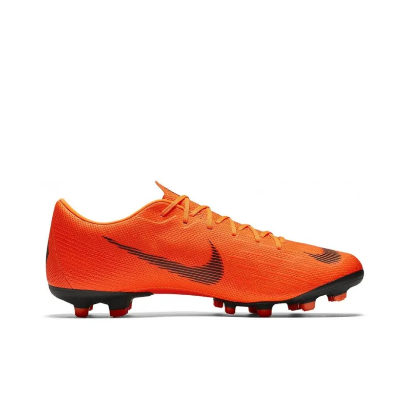 Nike Mercurial Vapor 12 Soccer Shoes Men Low-Top Orange/Black-1