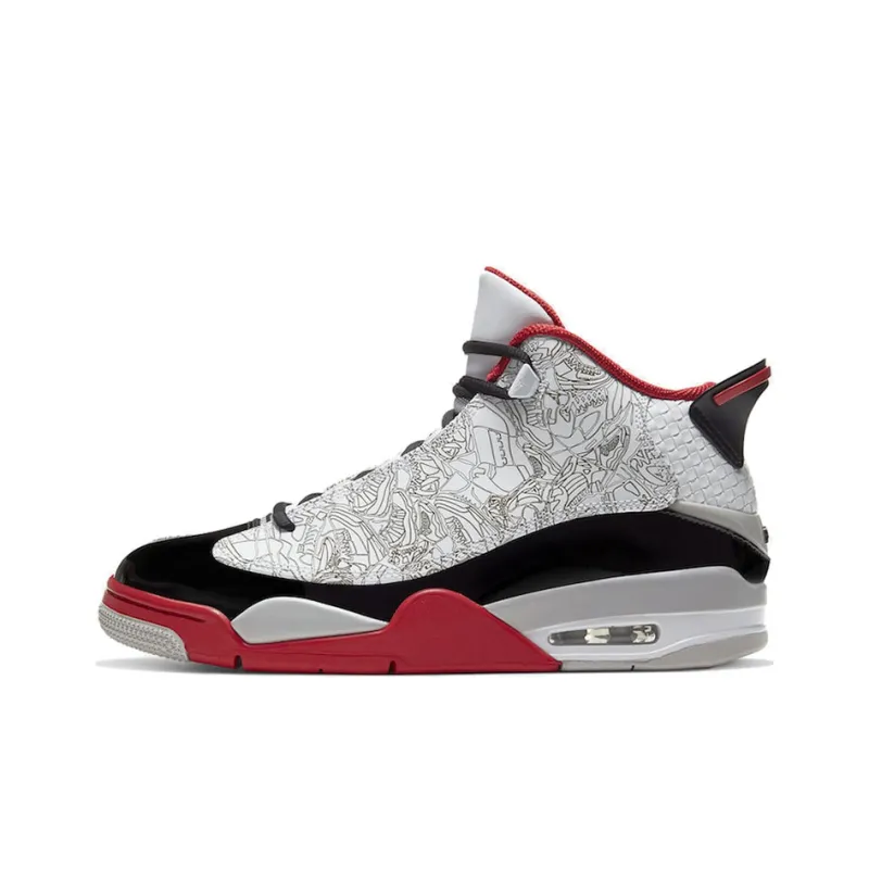 Jordan Dub Zero White Varsity Red-0