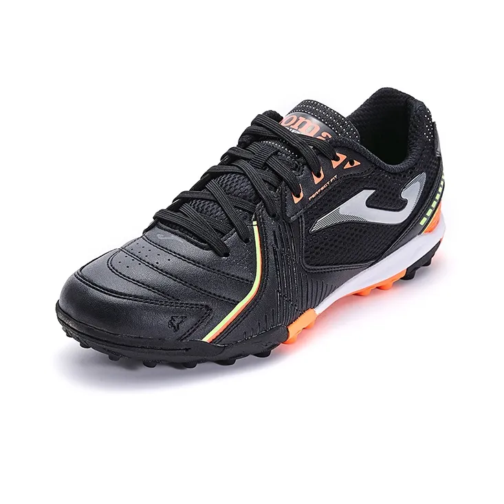 Joma TF Rubber Broken Studs Anti Slip Wear Resistant Soccer Shoes Men's Black-2