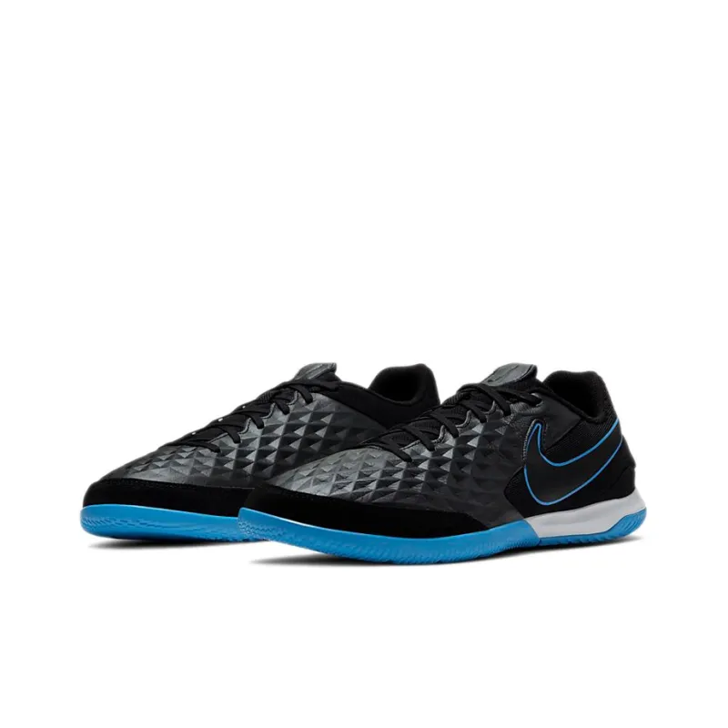 Nike Tiempo Legend 8 Academy Ic Indoor Court 'Black White Blue'-2
