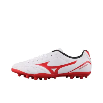 Mizuno Potrero Wide Ag Short Nail Soccer Shoes White/Red