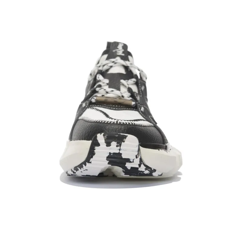 LiNing Enlightenment 2.3 Lite Cushioning Anti Slip And Wear Resistant Low Top Vintage Basketball Shoes White Black-4