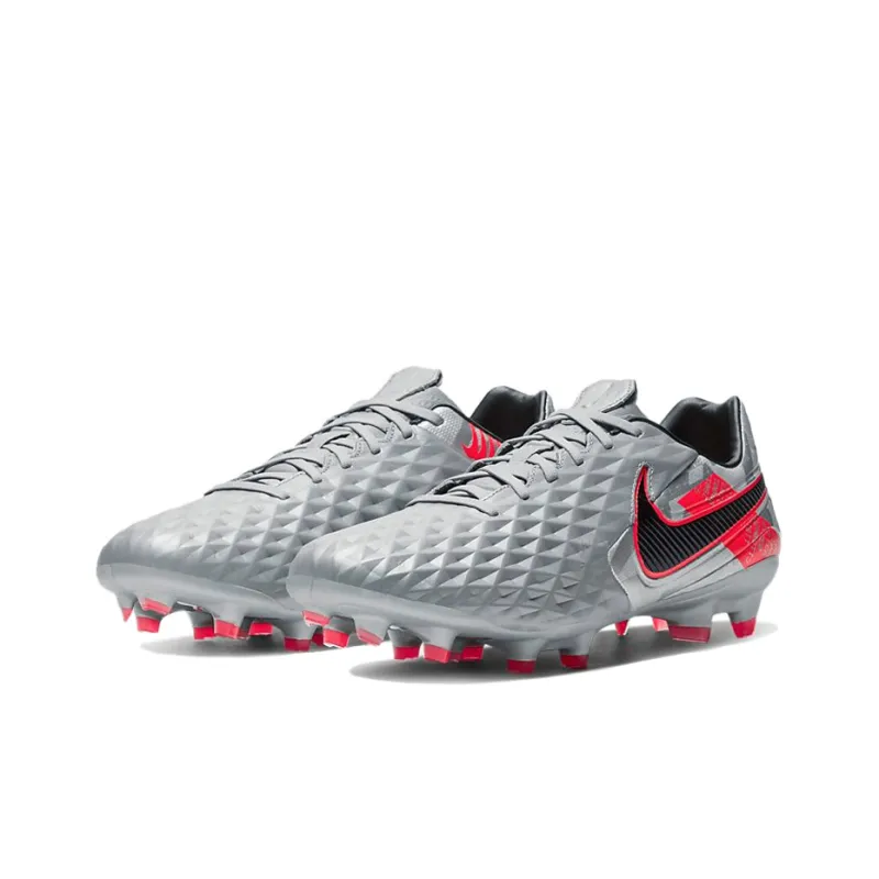 Nike Tiempo Legend 8 Pro Fg 'Metallic Grey Crimson'-2