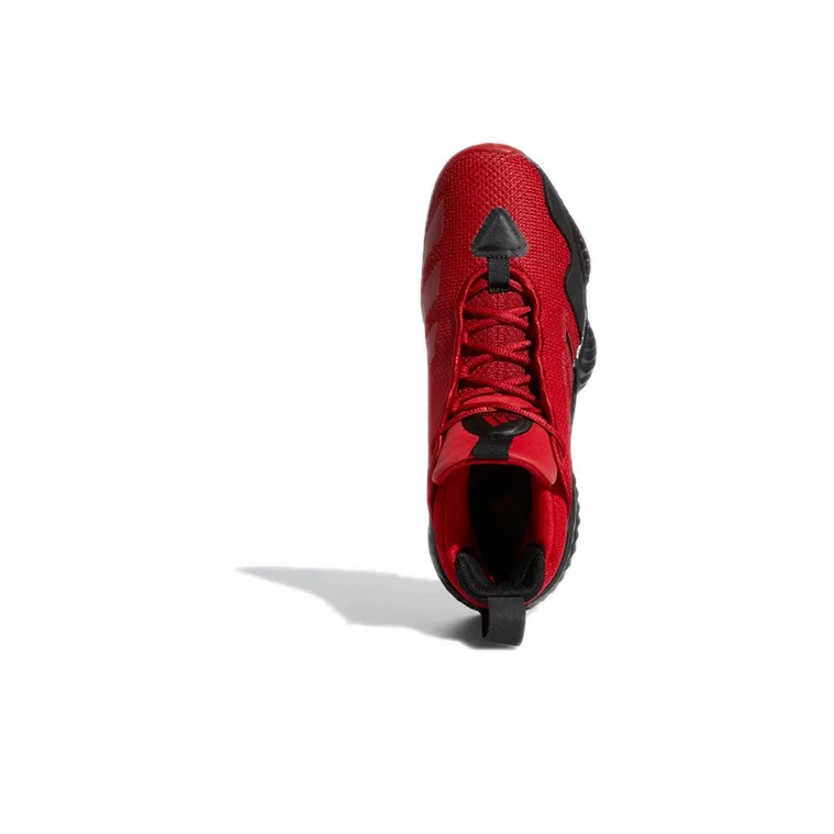 Adidas Court Vision 3 Wear Resistant Retro Basketball Shoes Red Black Unisex 'Red Black'-4