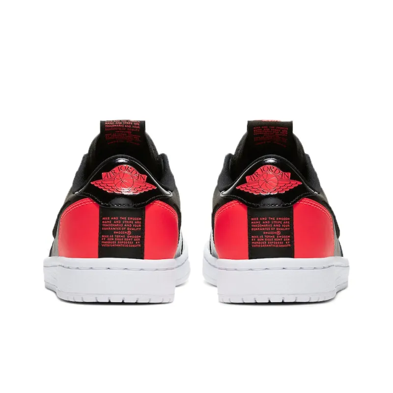 Jordan 1 Low Slip Black Hot Punch Women's-3