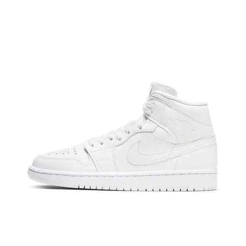 Jordan 1 Mid Ivory White Women's