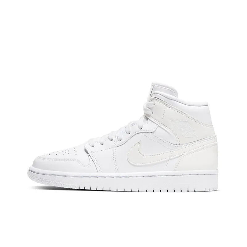 Jordan 1 Mid Ivory White Women's-0