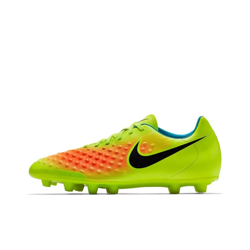 Nike MAGISTA ONDA 2 HG Rubber Short Studs Cushioning Anti-Slip And Wear-Resistant Soccer Shoes Men's Green Orange-0