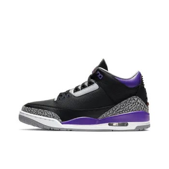JORDAN 3 Retro Black Court Purple