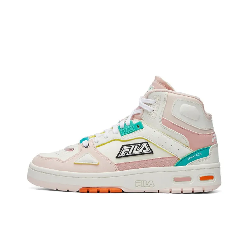 FILA FUSION Heritage Retro Basketball Shoes 'White Pink' Women's-0