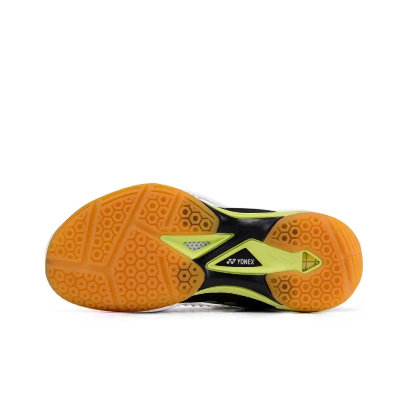 YONEX Badminton Shoes Unisex Low Top Black Tender Yellow-4
