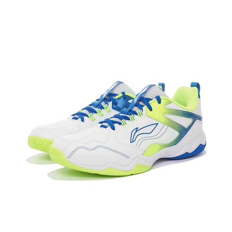 LINING Sound Waves Badminton Shoes Unisex Low Top Standard White/Pale Blue-2