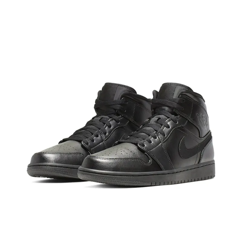 Jordan 1 Mid Black-1