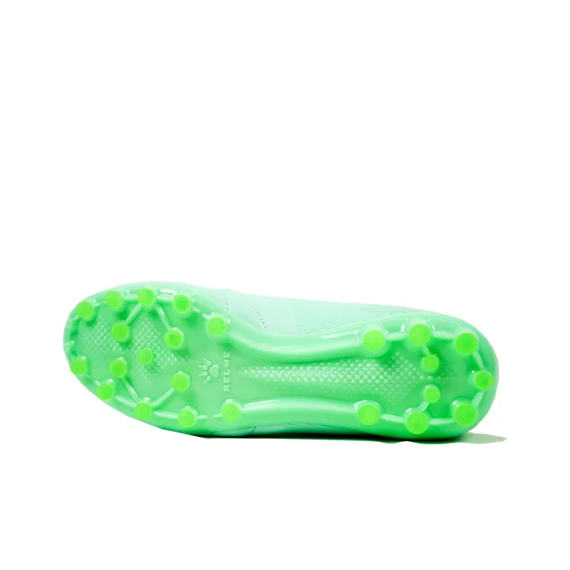 KELME IC/IN Shock Absorbers Slip Resistant, Abrasion Resistant, Breathable Soccer Shoes Unisex Light Green-4