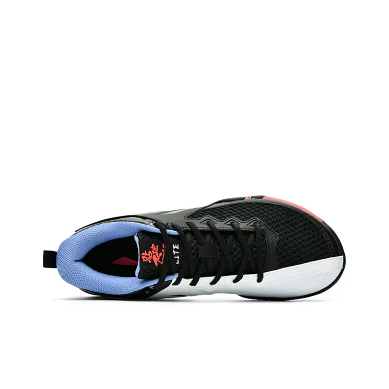 LiNing II LITE Comfortable Breathable Low Top Badminton Shoes Unisex Black White-2