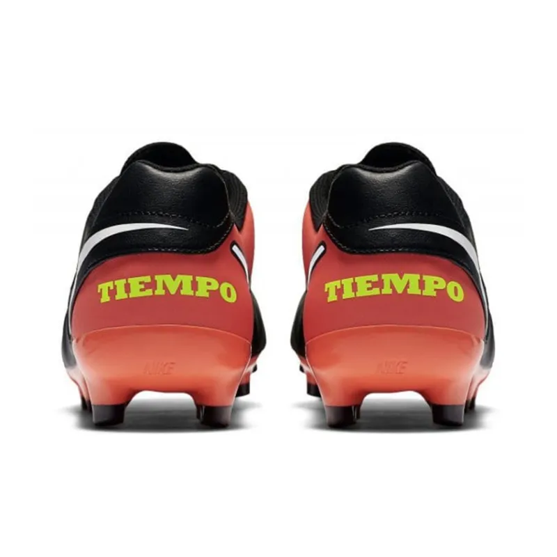 Nike Tiempo Genio 2 Soccer Shoes Men Low-Top Black/Orange/Neon Yellow-4