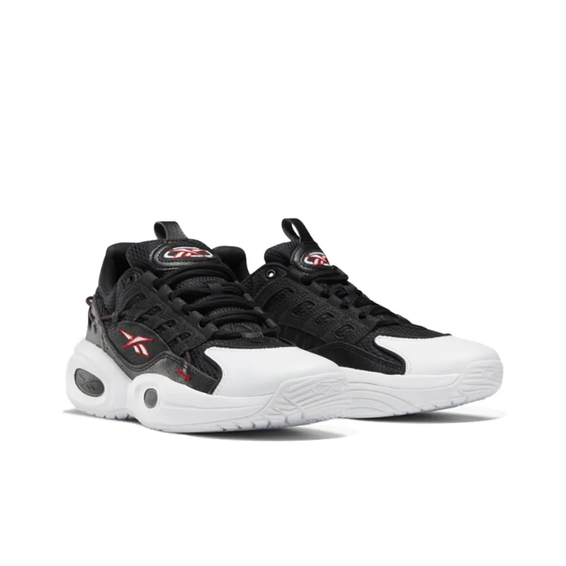 Reebok Solution Mid Black White Vector Red-2