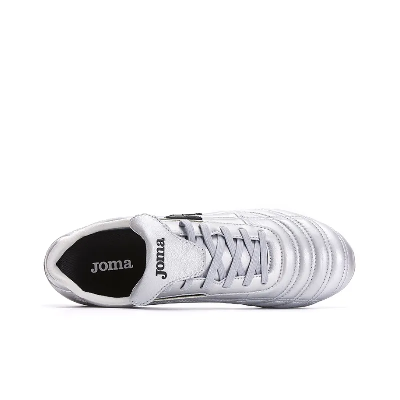 Joma FG Rubber Long Studs Anti Slip Wear Resistant Soccer Shoes Women's Silver-3