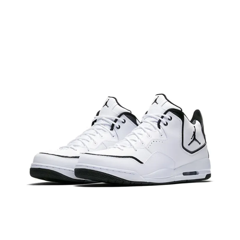 JORDAN Courtside 23 Vintage Basketball Shoes Men Mid Top Black White-2
