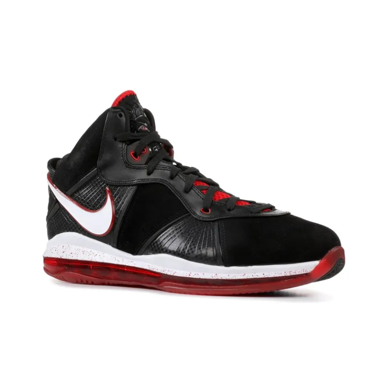 Nike LeBron 8 Black/White/Red-1