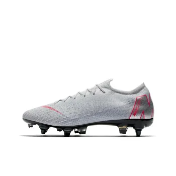 Nike Mercurial Vapor 12 Soccer Shoes Men Low-Top Gray/Pink