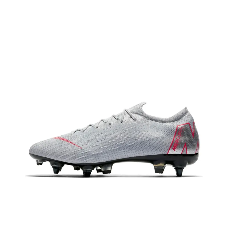 Nike Mercurial Vapor 12 Soccer Shoes Men Low-Top Gray/Pink-0
