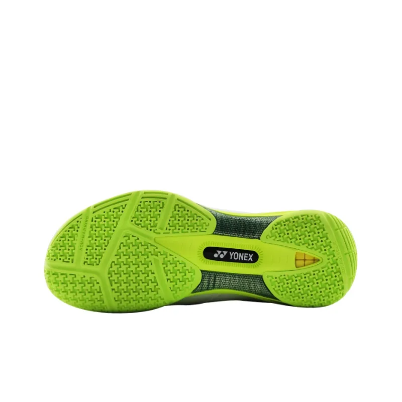 YONEX 88D 2 Badminton Shoes Unisex Low Top White Yellow Green-4
