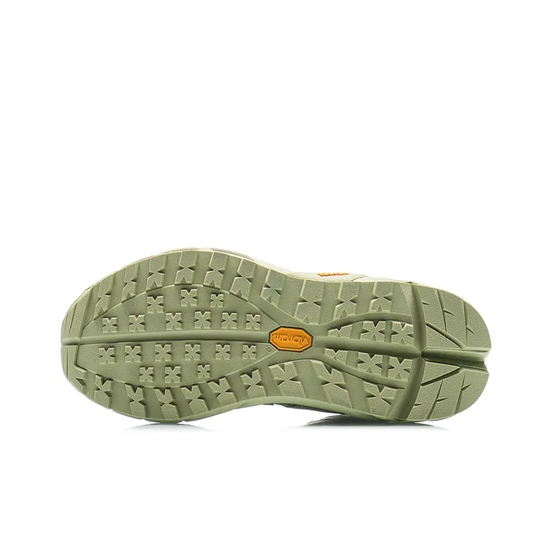 LiNing Vintage Basketball Shoes Women's Low-Top Earth Gray Green-4