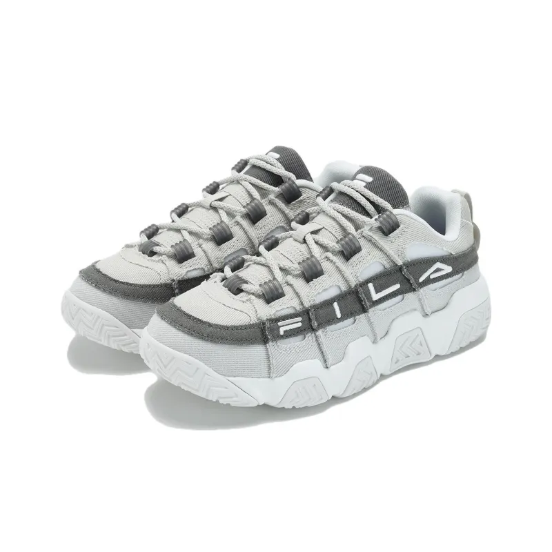 FILA Barricade Basketball Shoes 'Grey White' Women's-2