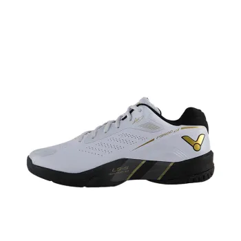 VICTOR Cushioning Anti Slip And Wear Resistant Breathable Support Low Top Badminton Shoes Unisex White Black