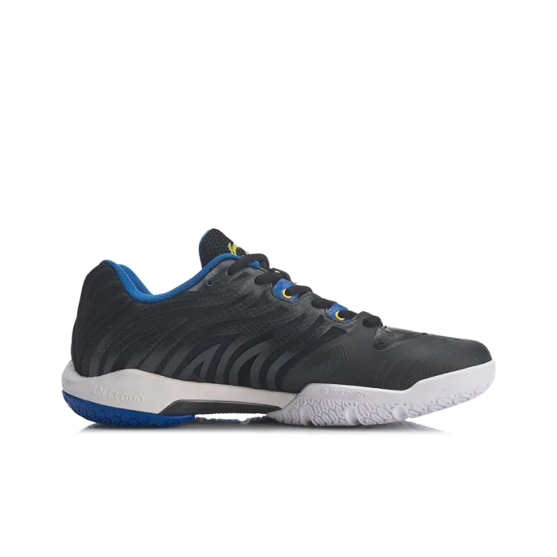 LINING Cool Shark Badminton Shoes Unisex Low Top Black/Blue-1