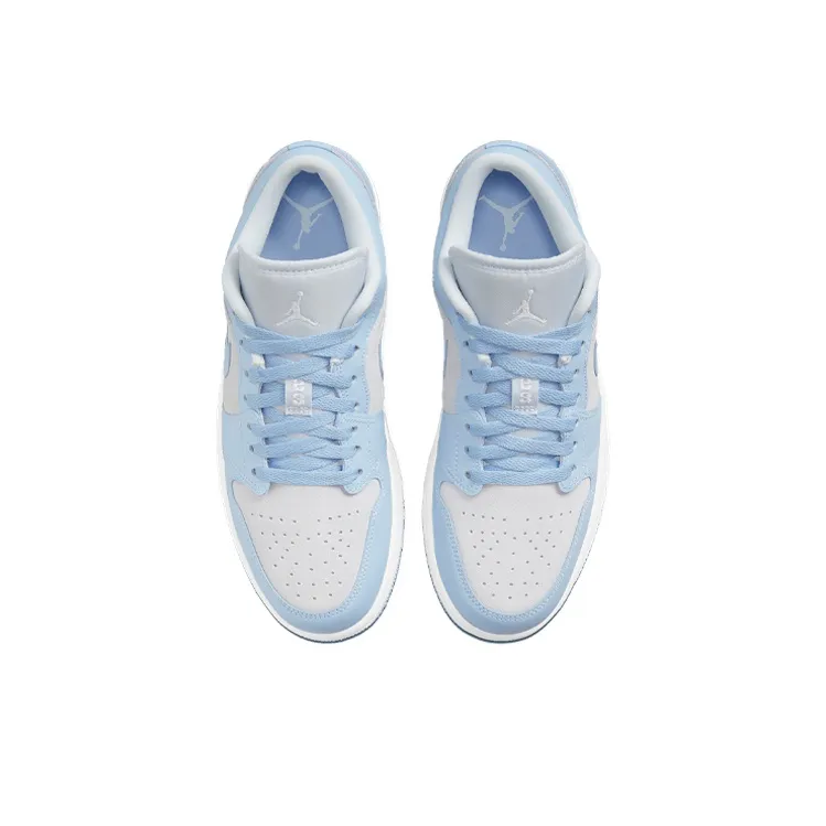 Jordan 1 Low Football Grey Aluminum Women's-3