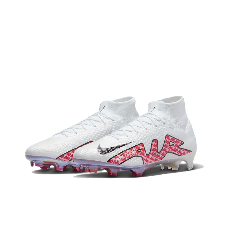 Nike Zoom Mercurial Superfly 9 Elite Fg White Bright Crimson-2
